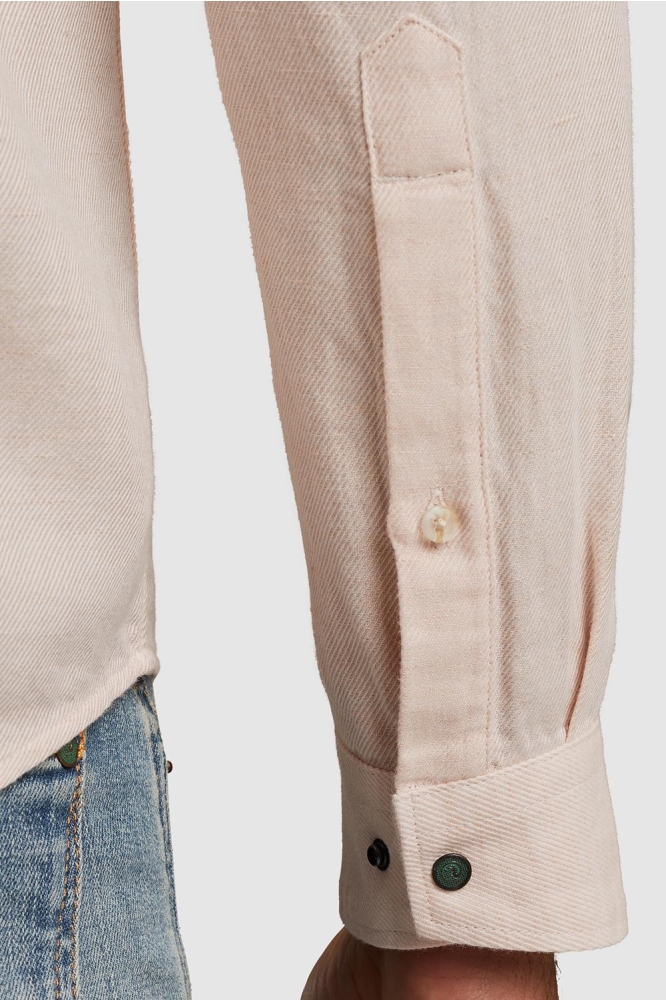 OVERHEMD VAN KATOEN LINNEN CSI2504264 7106 CREAM TAN